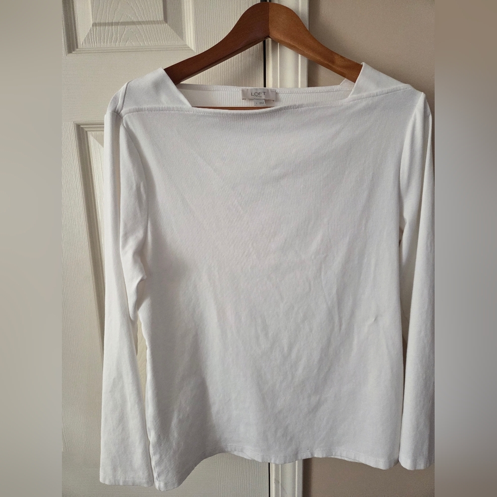 5 For 25💥LOFT Women's White Long Sleeve Top